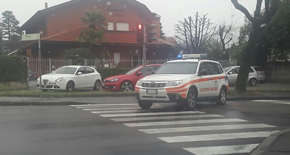 Brutto incidente a San Vittore Olona