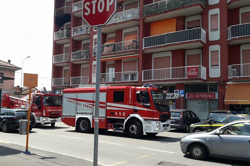 Cornaredo, Paura in via Garibaldi per un principio d’incendio