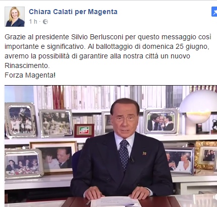 “Forza Chiara”, ecco l’appello video di Berlusconi