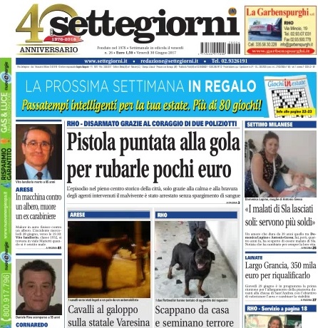 Il nuovo numero di Settegiorni è in edicola