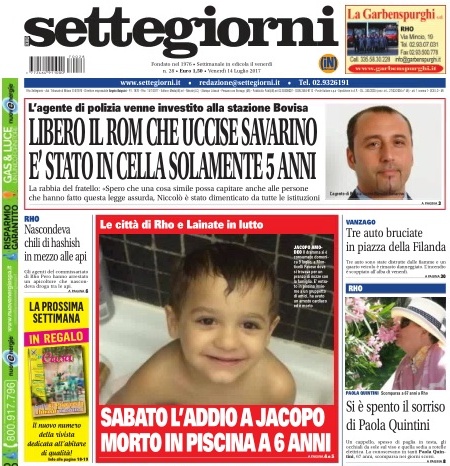 Il nuovo numero di Settegiorni è in edicola