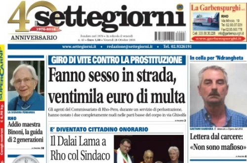 In edicola il nuovo numero di Settegiorni