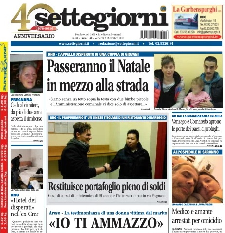 In edicola il nuovo numero di Settegiorni