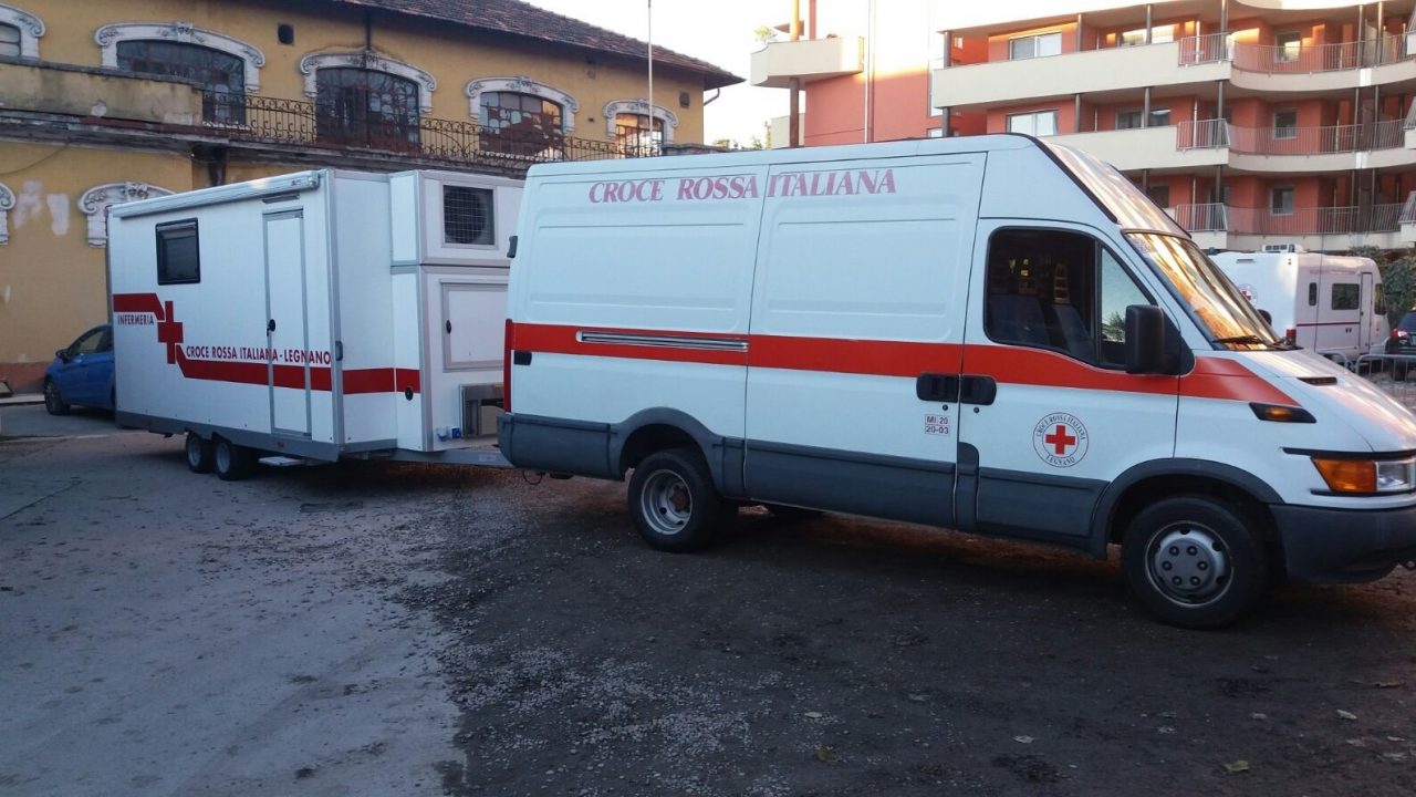 L’ambulatorio mobile della Cri di Legnano a Sarnano