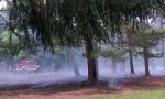 Legnano, Pasqua con principio di incendio nel parco per la grigliata