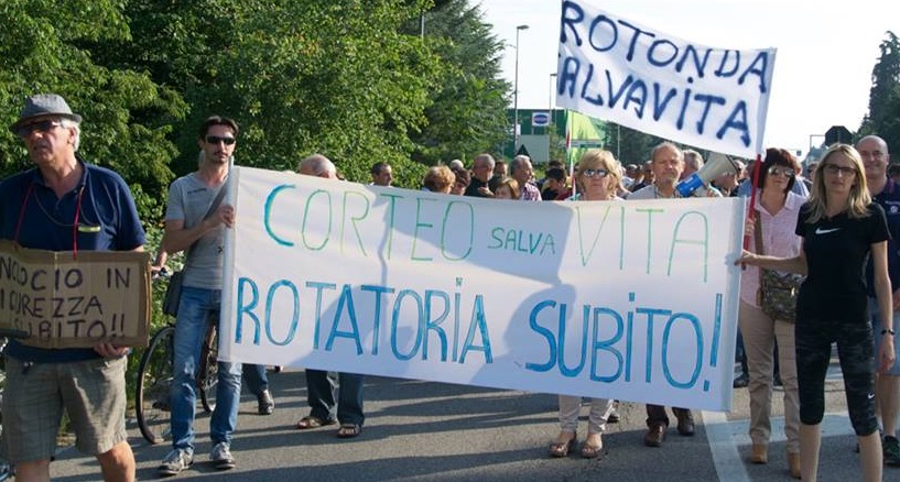Nerviano, rotonda all’incrocio “maledetto”: Sala non ha tempo di ascoltare Cucchi