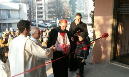 Rho, il nuovo sagrato della chiesa di San Giovanni benedetto anche dal cardinale Corti