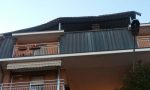 Scoperchiato il tetto di un condominio a Rescaldina, alberi caduti in strada Legnano