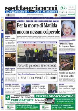 Settegiorni Altomilanese è in edicola, ecco le notizie in primo piano