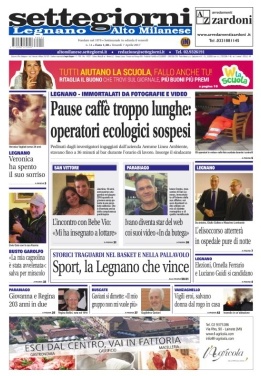 Settegiorni Altomilanese è in edicola: ecco le notizie in primo piano