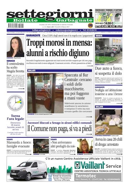 Settegiorni Bollate-Garbagnate è in edicola