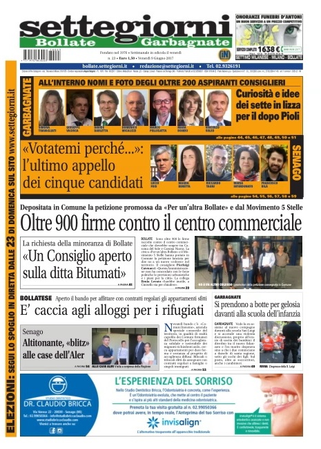 Settegiorni Bollate-Garbagnate è in edicola