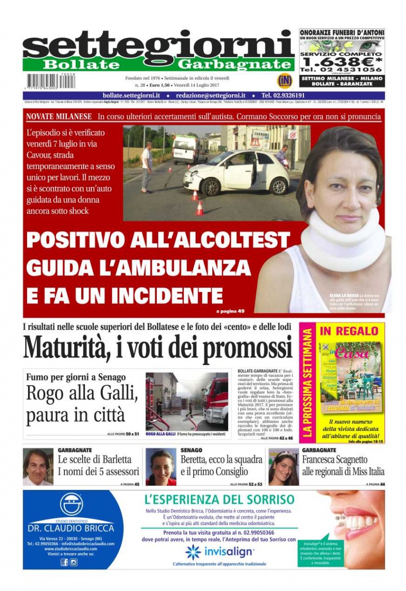 Settegiorni Bollate-Garbagnate è in edicola