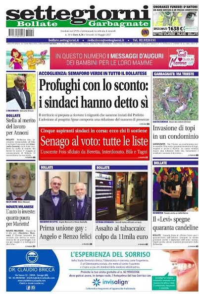 Settegiorni Bollate è in edicola