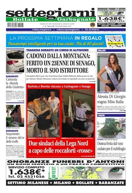 Settegiorni Bollate è in edicola