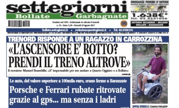 Settegiorni Bollate è in edicola: ecco le principali notizie