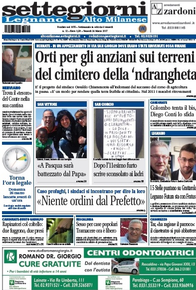 Settegiorni Legnano Altomilanese è in edicola, ecco le notizie in primo piano