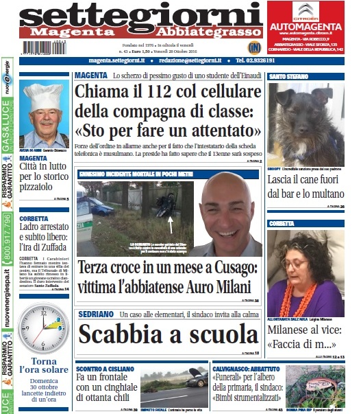 Settegiorni Magenta-Abbiategrasso è in edicola: le notizie in primo piano