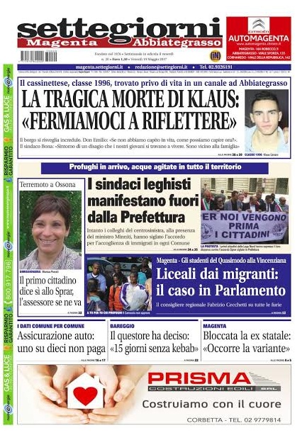 Settegiorni Magenta è in edicola