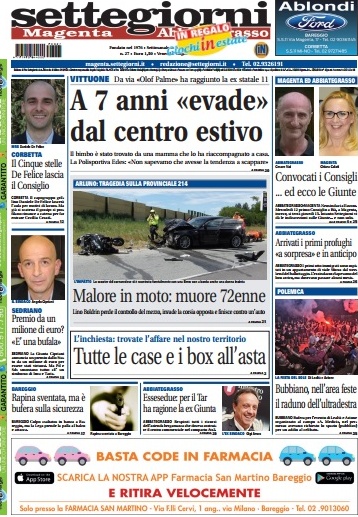 Settegiorni Magenta è in edicola