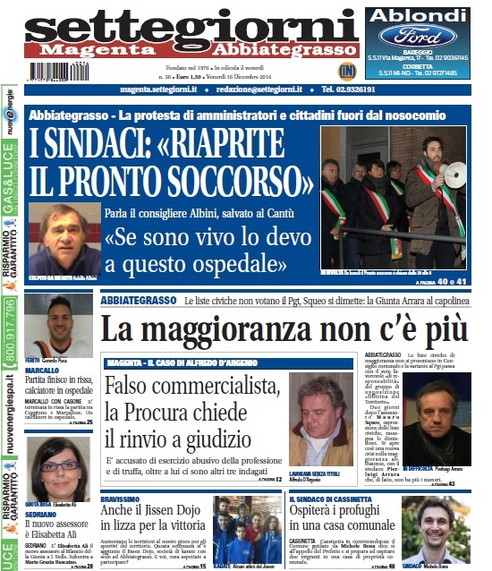 Settegiorni Magenta è in edicola, le notizie in primo piano
