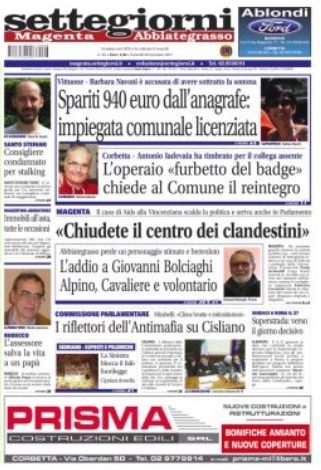 Settegiorni Magenta è in edicola, le notizie in primo piano