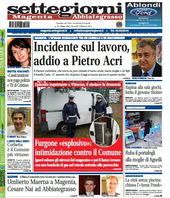 Settegiorni Magenta è in edicola, le notizie in primo piano