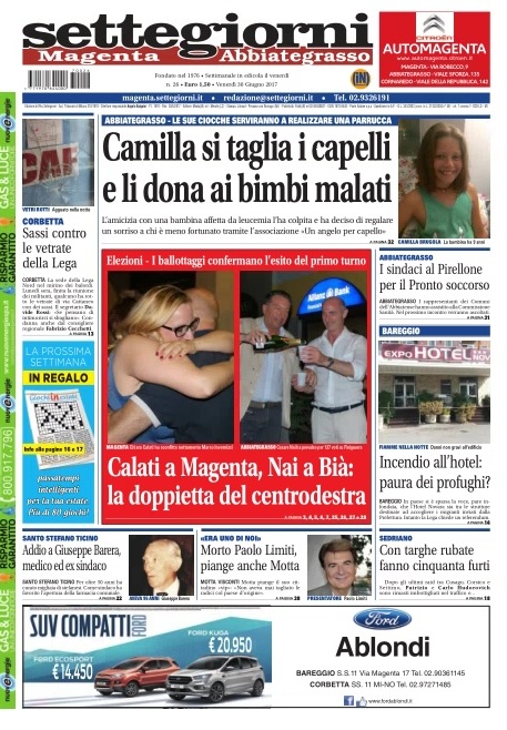Settegiorni Magenta è in edicola, le notizie in primo piano