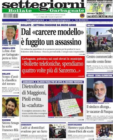 Settegiorni Bollate è in edicola