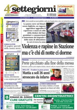 Settegiorni è in edicola, le notizie in primo piano