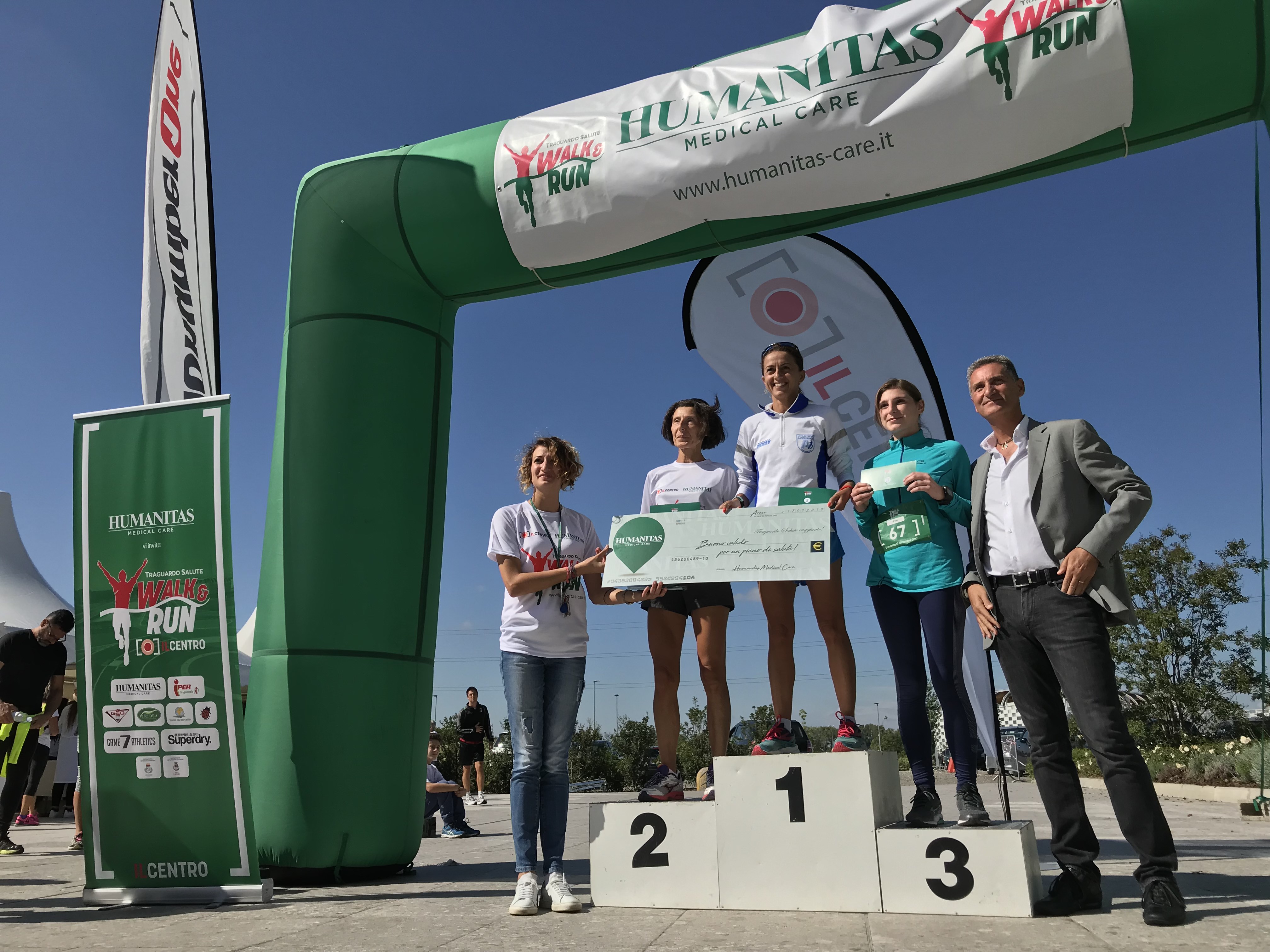 IL CENTRO e HUMANITAS MC - Walk&run_vincitori 8 km femminile