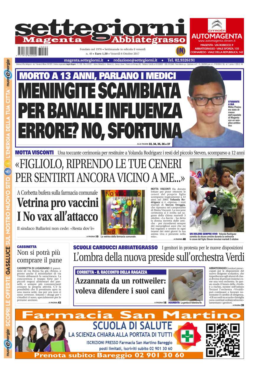 Settegiorni Magenta -Abbiategrasso è in edicola