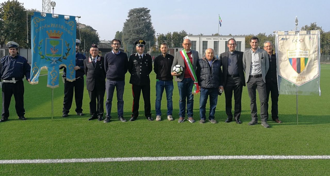 Parabiago Calcio, inaugurati i lavori al campo sportivo. FOTO