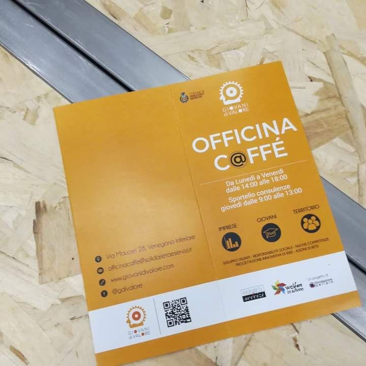 Giovani e lavoro apre a Venegono l’Officina C@ffè