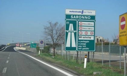 Svincolo autostrada di Saronno chiuso questa sera
