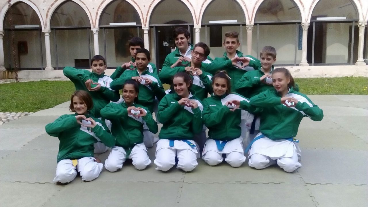 Dieci medaglie ai Mondiali di karate per il Kokoro dai