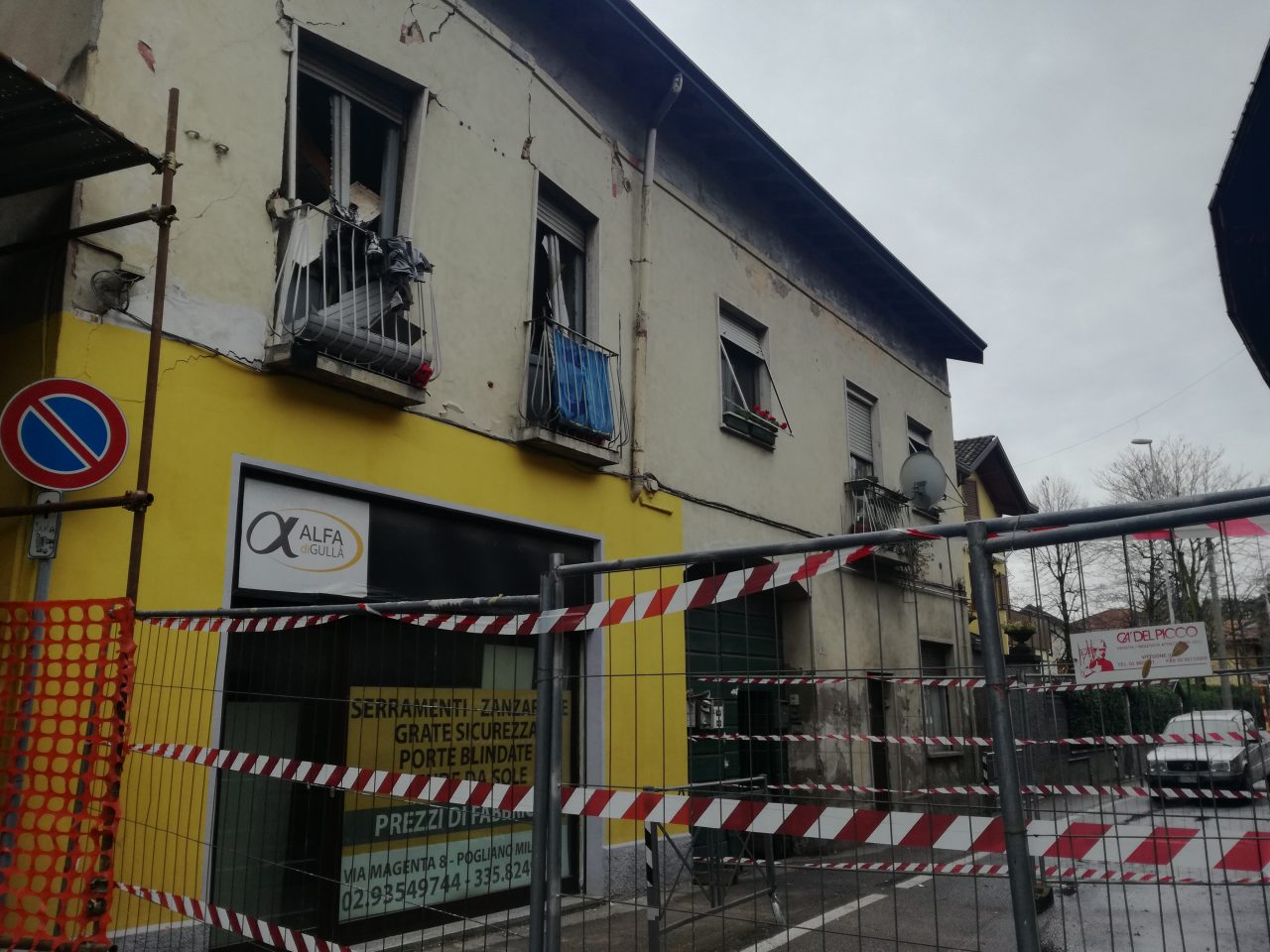 Esplosione Pogliano come ridotta ora la palazzina VIDEO