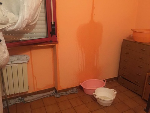Case popolari allagate con la poggia