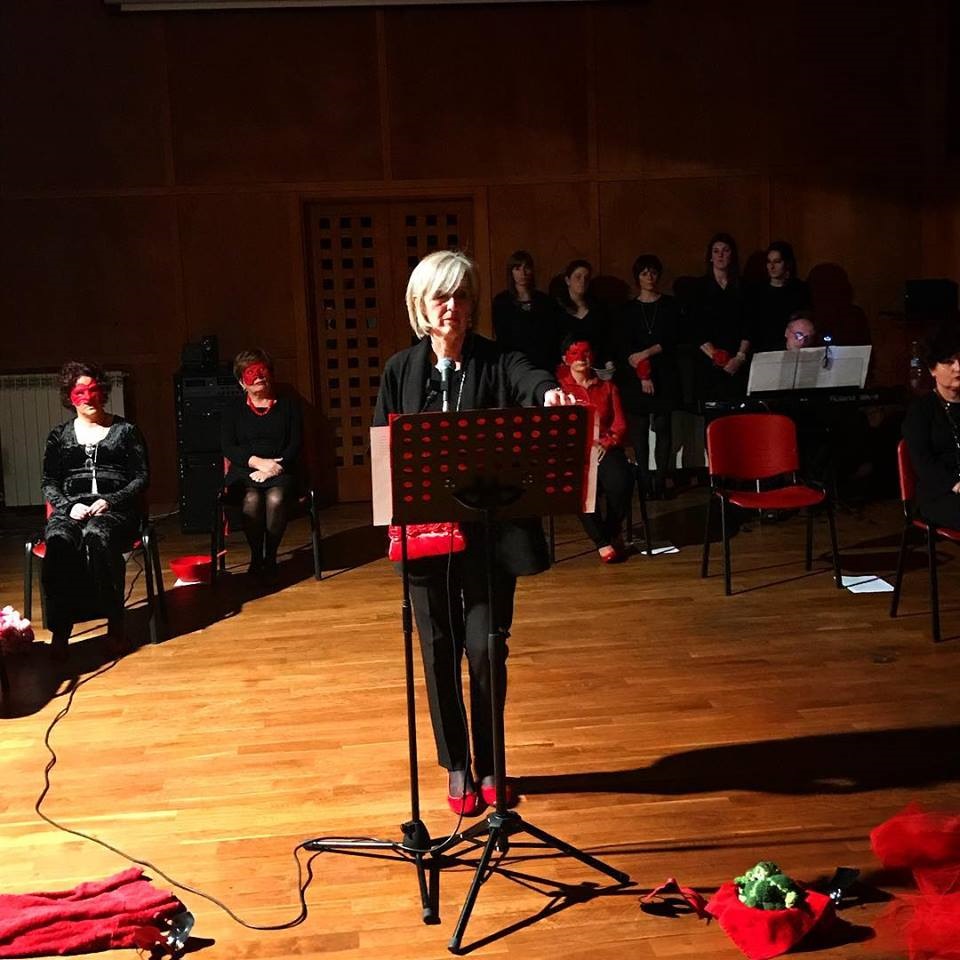 Scarpette rosse sul palco