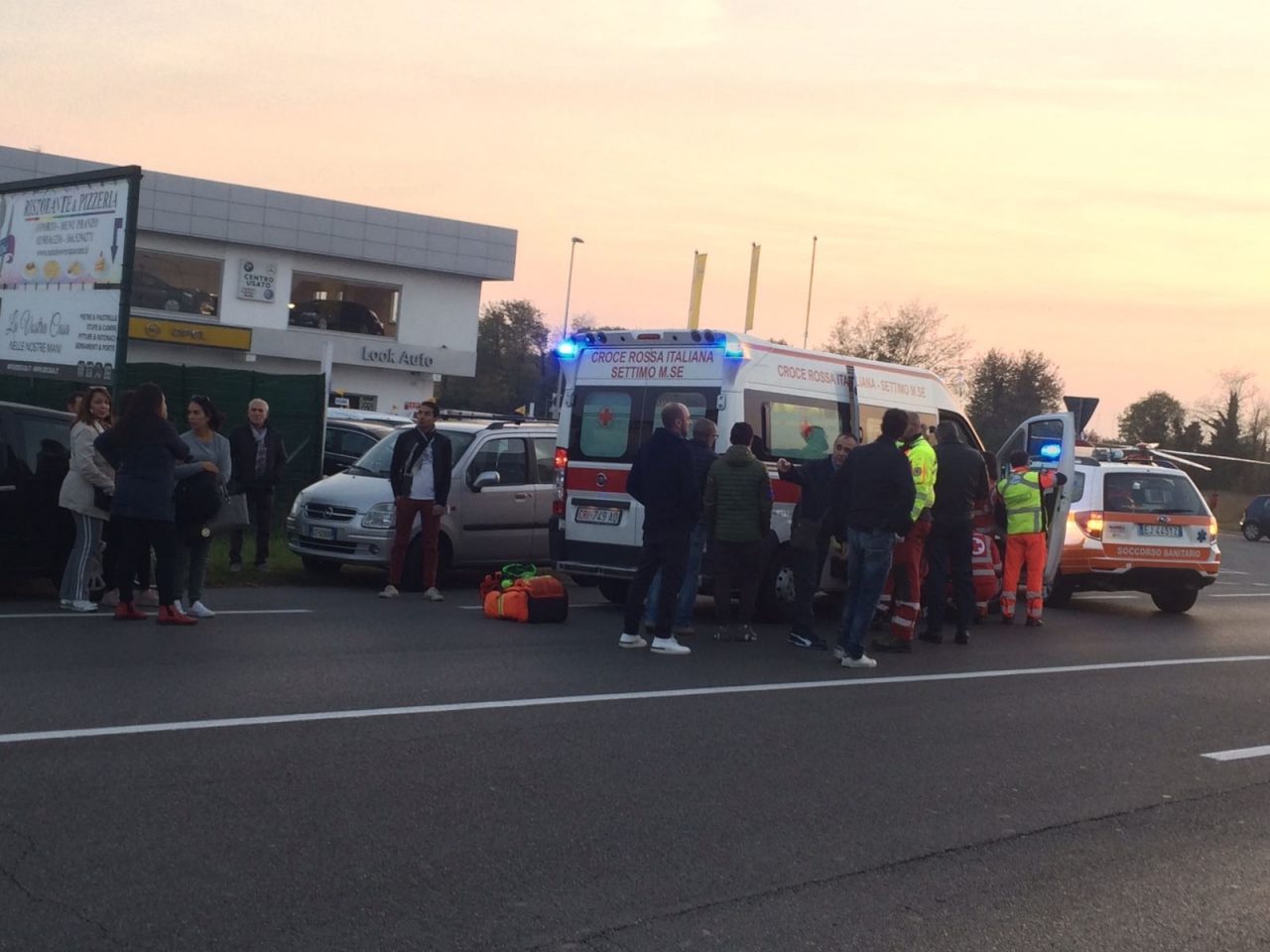 Incidente ss11 due ragazzi in ospedale