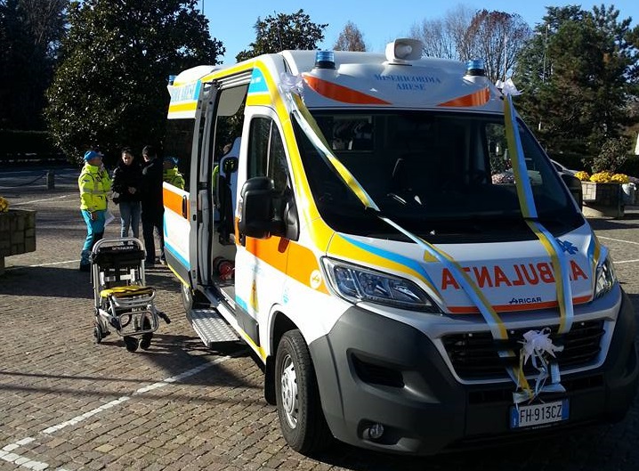 Misericordia Arese, inaugurata la nuova ambulanza