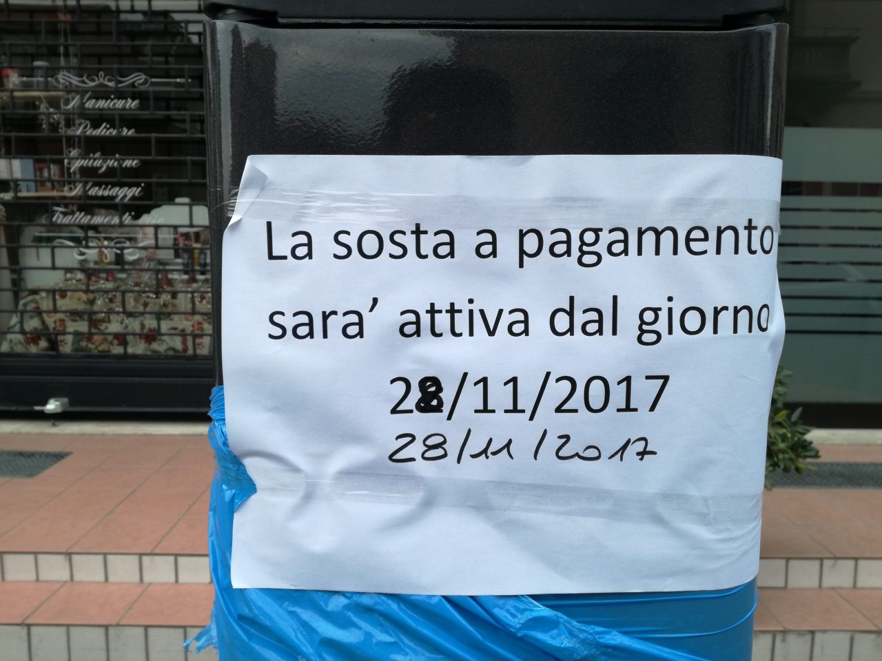 Posteggi a pagamento…Indovina la data d’inizio