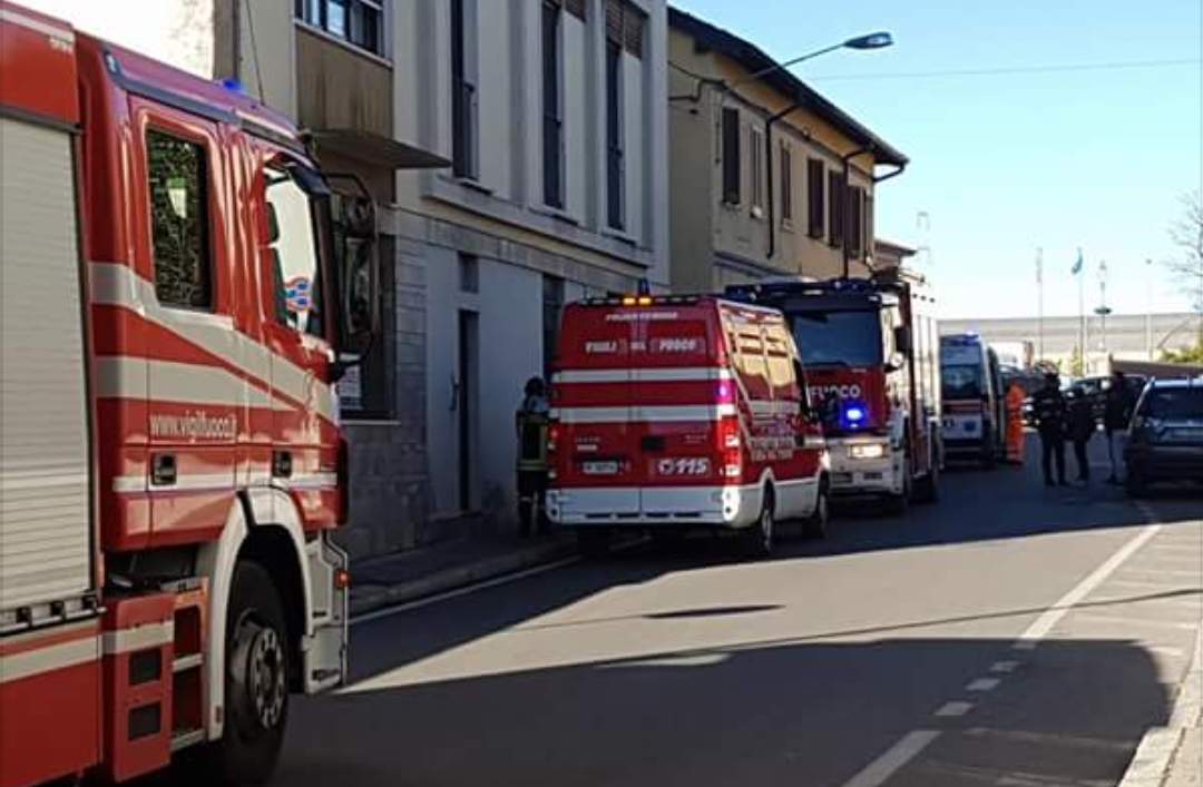 Incendio in appartamento ad Arconate
