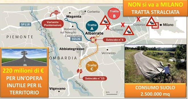 Superstrada, il sindaco di Albairate: “I 4 motivi per cui non deve essere realizzata”