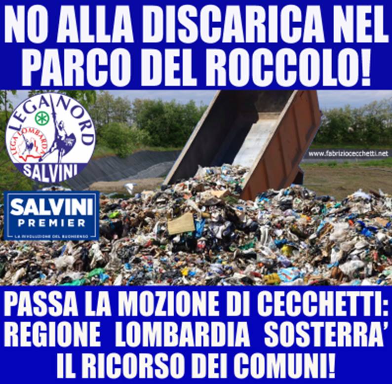 Discarica di Casorezzo, Regione appoggerà il ricorso dei comuni