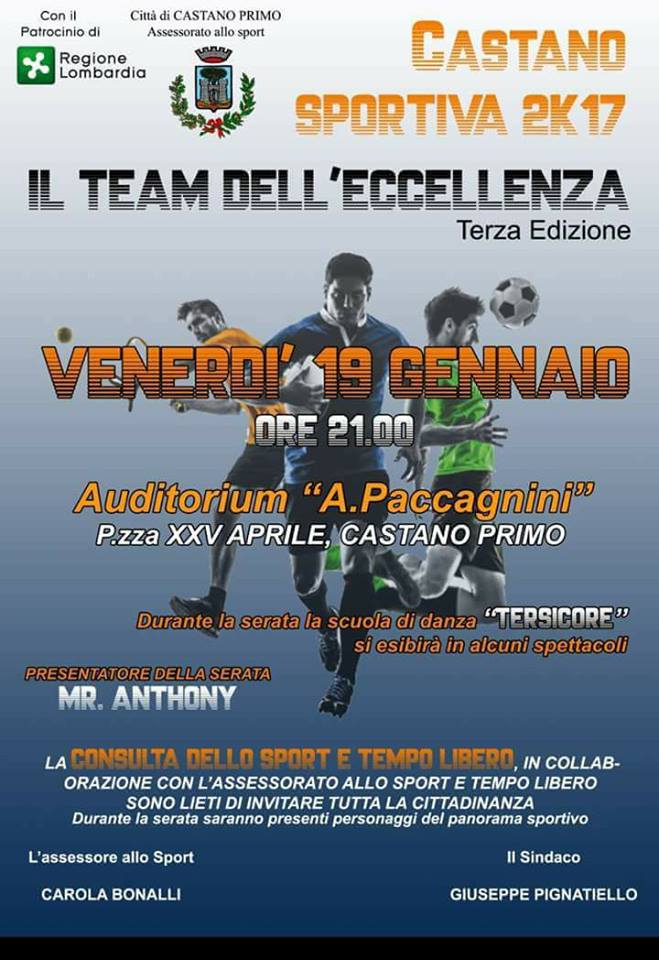 Sport ed eccellenza, la manifestazione a Castano Primo