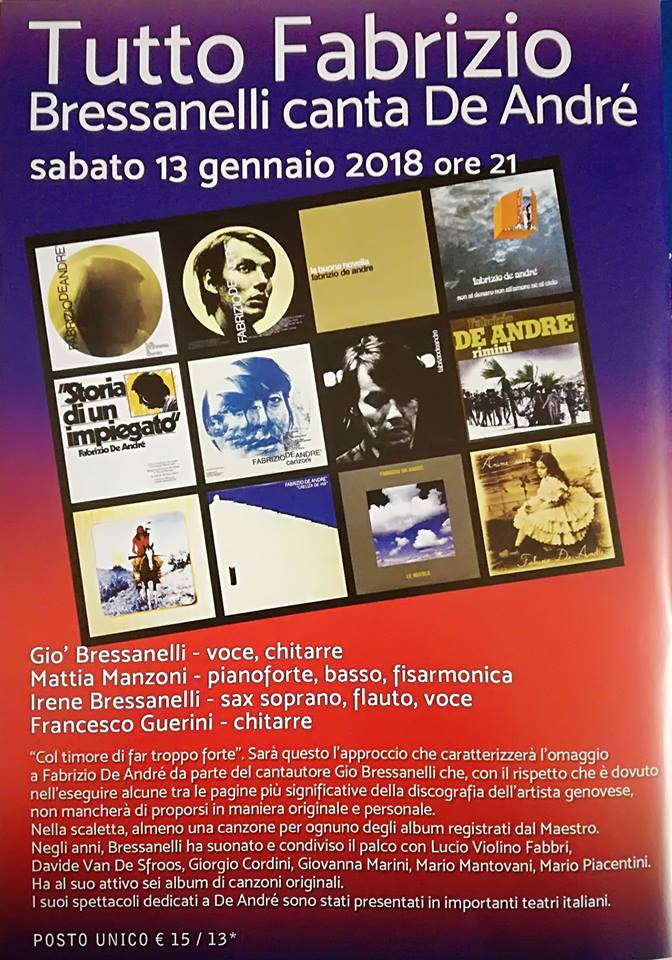 Cantata in memoria di Fabrizio De Andrè