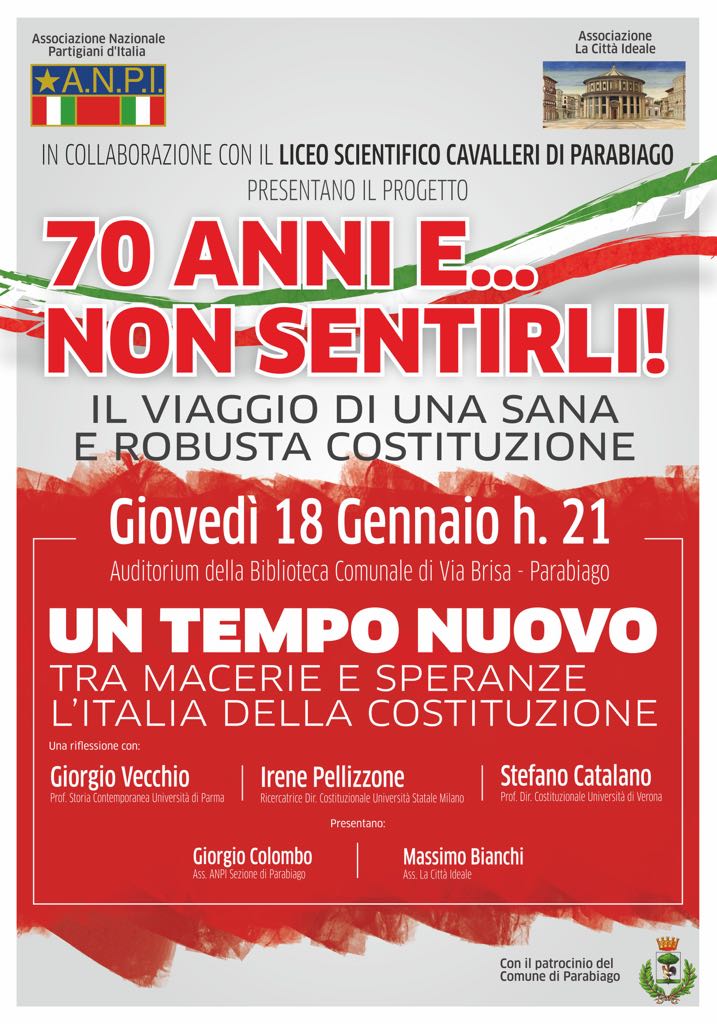 Incontro sulla Costituzione: “70 anni e non sentirli”