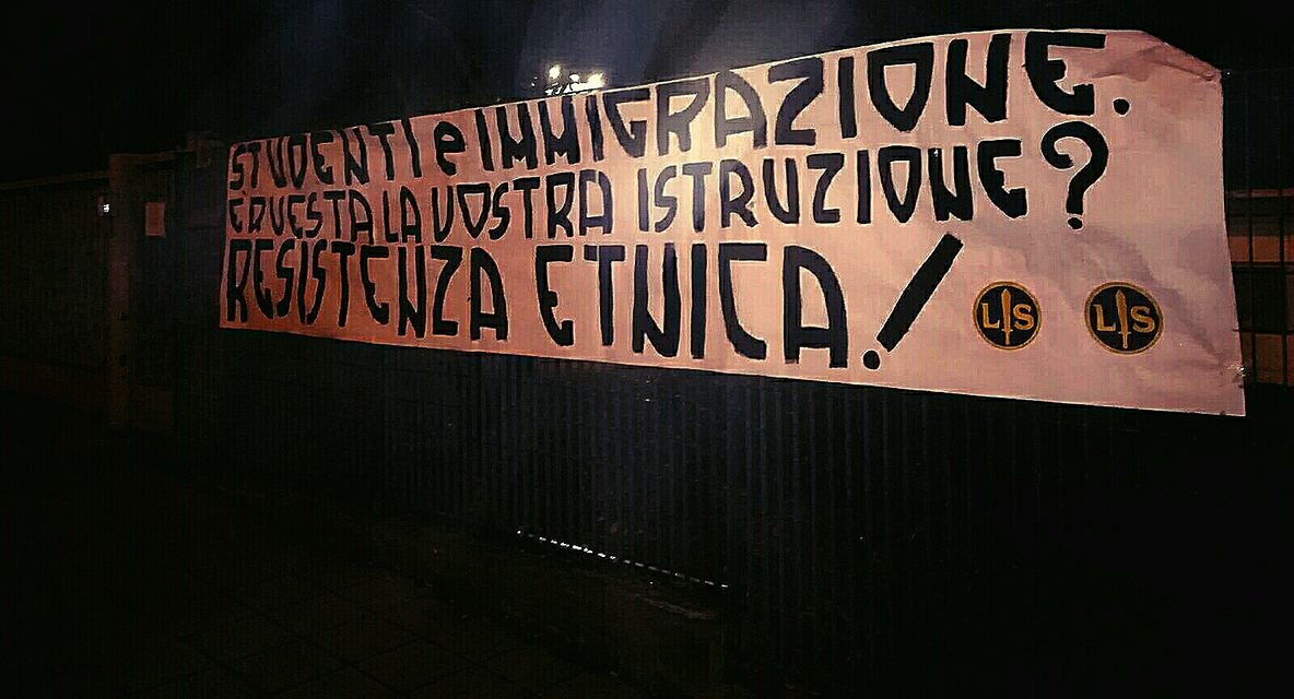 Lotta Studentesca al liceo Tosi “Resistenza etnica!”