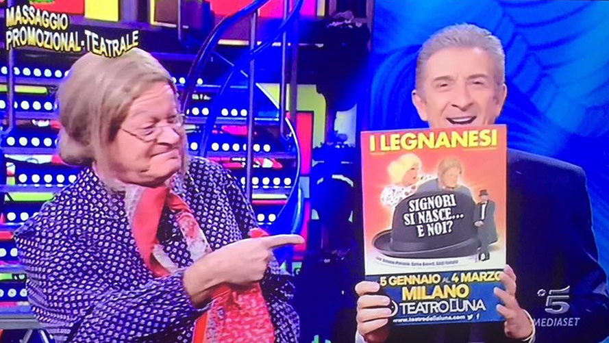 I Legnanesi sul palco di Striscia la Notizia